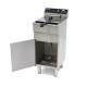 Frituurpan - 16 L - 1 Mand - met Tapkraan en Opbergruimte - 400V