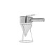 Beslagdispenser - 1,3 L - RVS - incl. Doseerknop