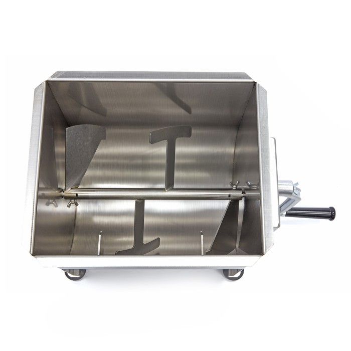 Vleesmenger - 20 L - 16 Kg Vlees - Enkele As - Handmatig