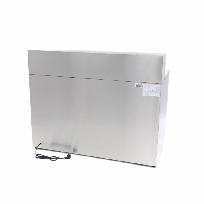 Pizzawerkbank - 137 cm - 3 Deuren - 8 x 1/6 GN - incl. RVS Afdekking