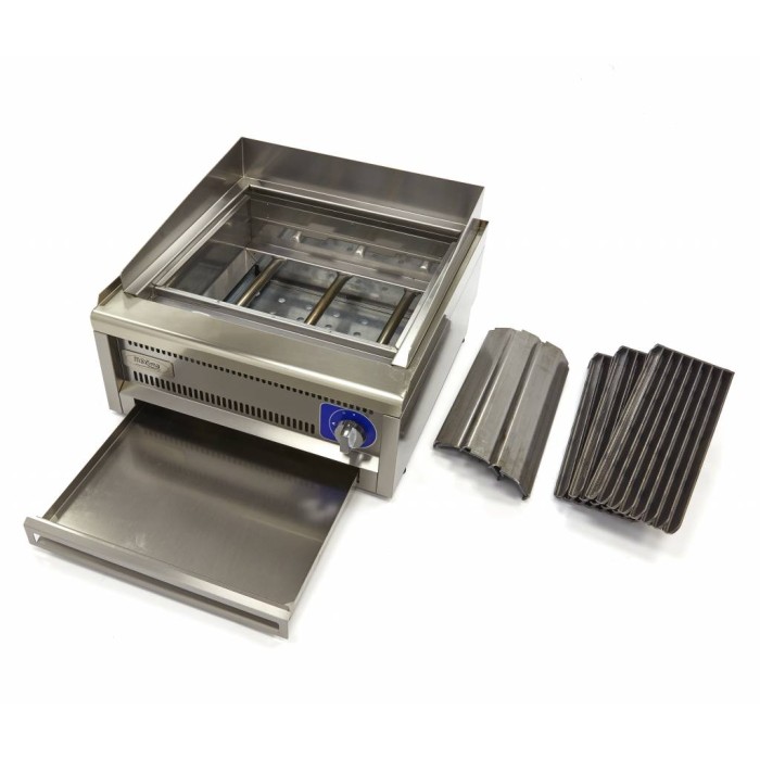 Chargrill Horeca - Dubbel - 60 cm Diep - Gas