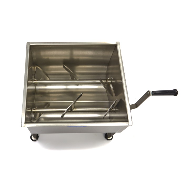 Vleesmenger - 30 L - 25 Kg Vlees - Dubbele As - Handmatig