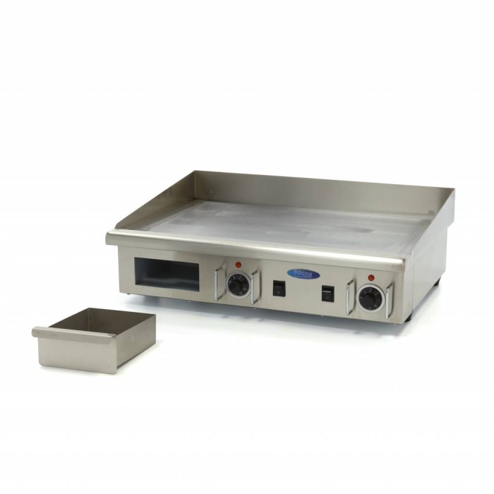 Grillplaat - Glad - 73 cm - incl. Opvangbak - 400V