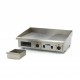 Grillplaat - Half Gegroefd - 73 cm - incl. Opvangbak - 400V