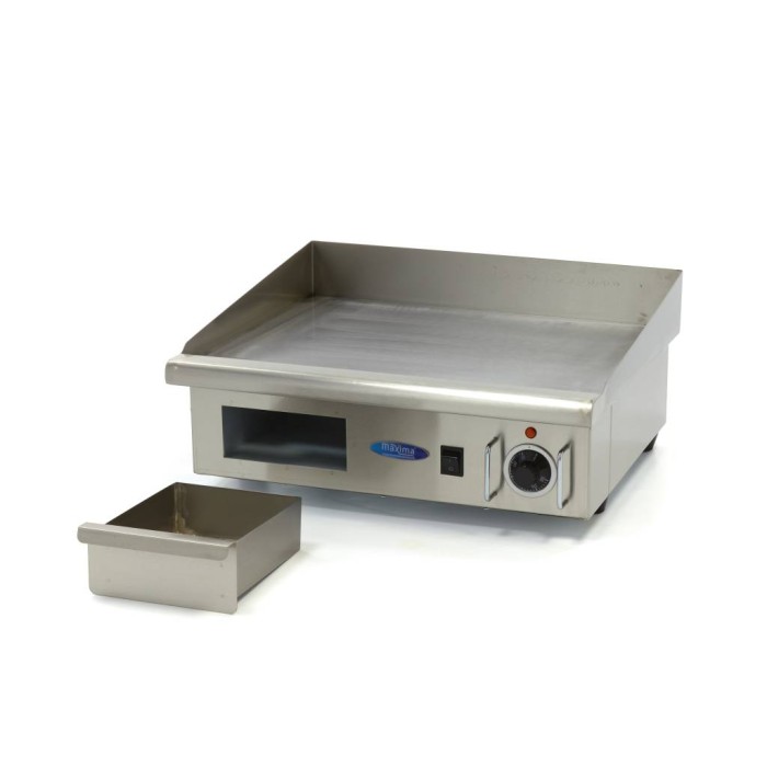 Grillplaat - Glad - 55 cm - incl. Opvangbak