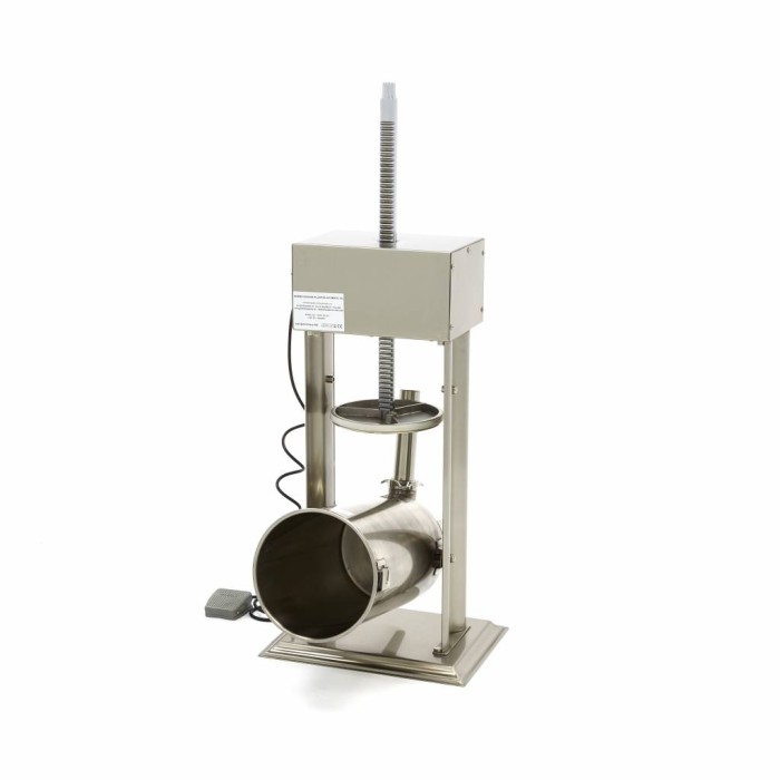Worstenvuller - 15 L - Automatisch - Verticaal - incl. 4 Vulbuizen
