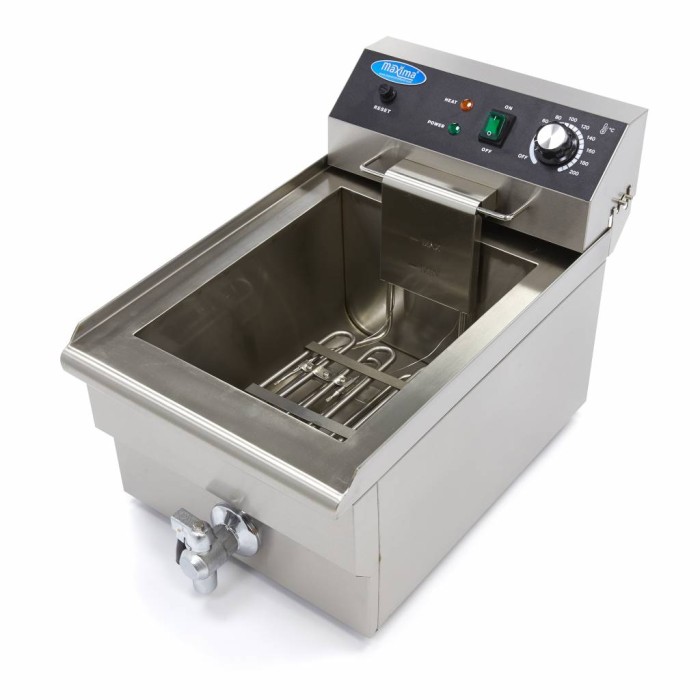 Frituurpan - 16 L - 1 Mand - met Tapkraan