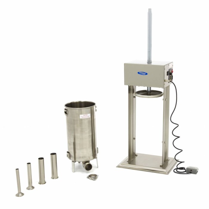 Worstenvuller - 15 L - Automatisch - Verticaal - incl. 4 Vulbuizen