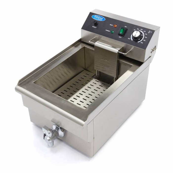 Frituurpan - 16 L - 1 Mand - met Tapkraan