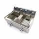 Frituurpan - 2x 16 L - 2 Manden - met Tapkraan