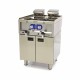 Frituurpan - 2x 10 L - 2 Manden - met Tapkraan - 400V