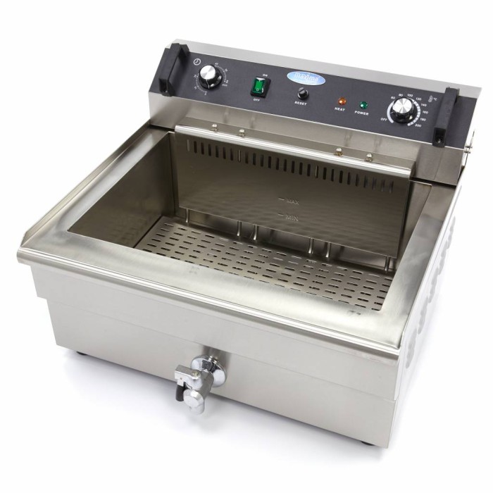Frituurpan - 30 L - 1 Mand - met Tapkraan