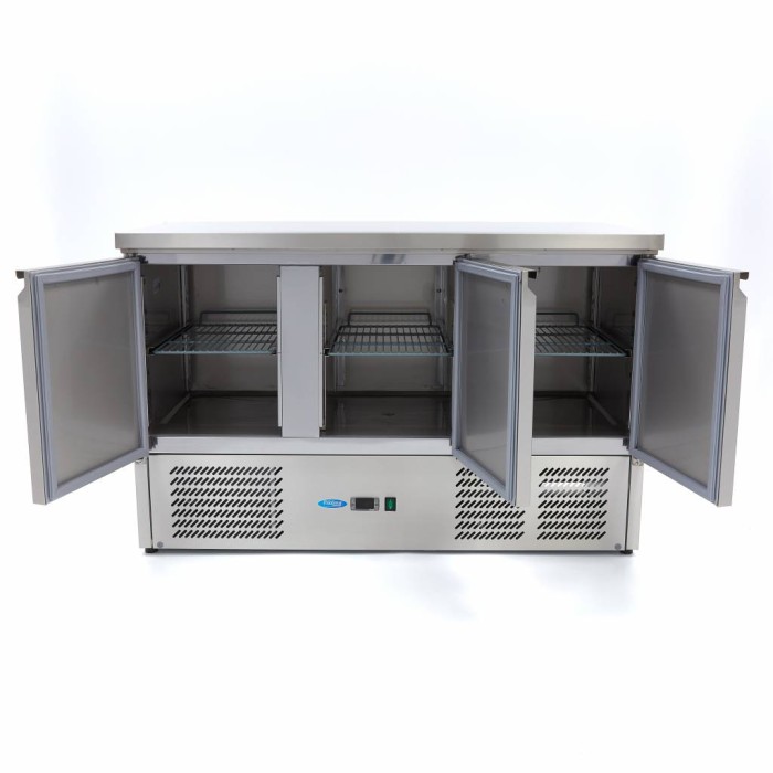 Koelwerkbank - 137 cm - 3 Deuren