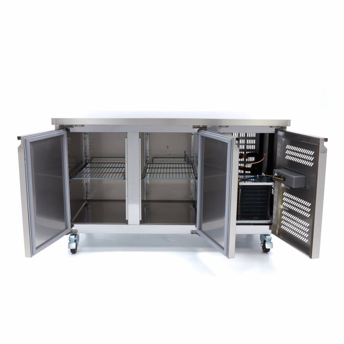 Koelwerkbank - 136 cm - 2 Deuren