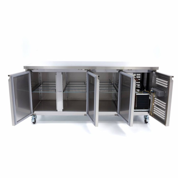 Koelwerkbank - 180 cm - 3 Deuren