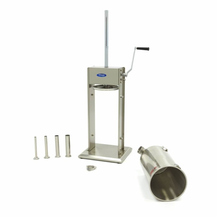 Worstenvuller - 15 L - Verticaal - incl. 4 Vulbuizen