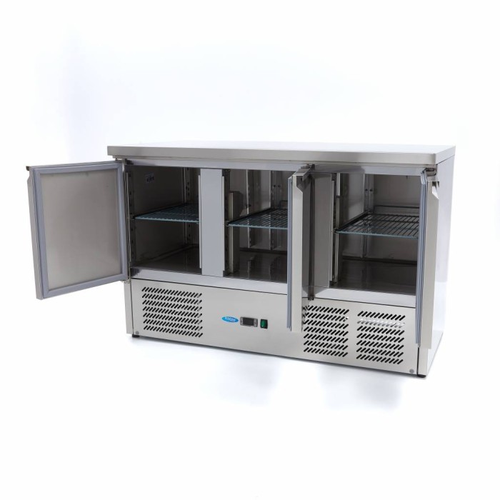 Koelwerkbank - 137 cm - 3 Deuren