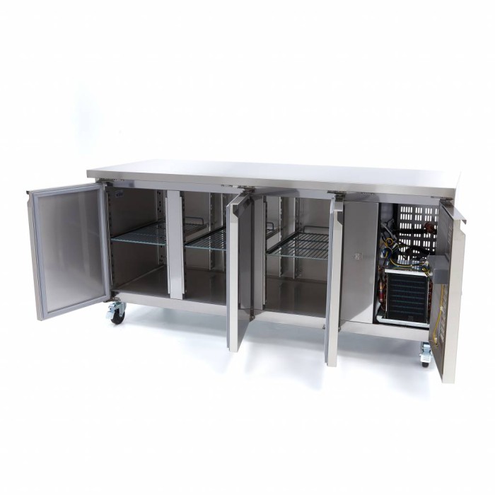 Koelwerkbank - 180 cm - 3 Deuren