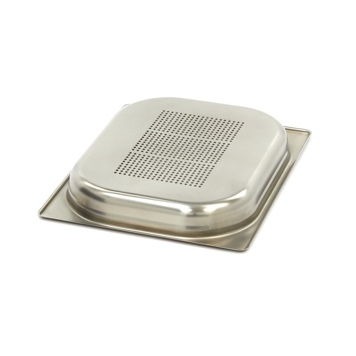 Gastronorm Bak - 1/2 GN - 4 cm Diep - RVS - Geperforeerd