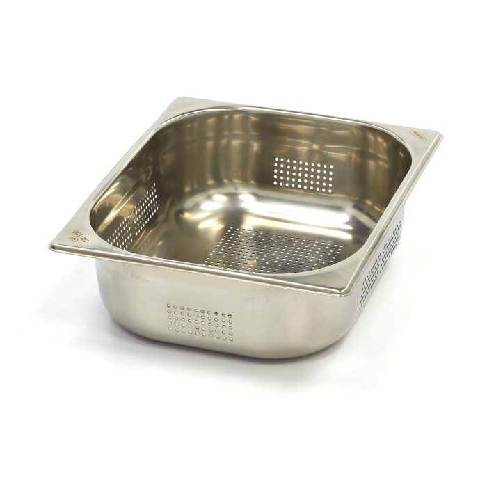 Gastronorm Bak - 1/2 GN - 10 cm Diep - RVS - Geperforeerd