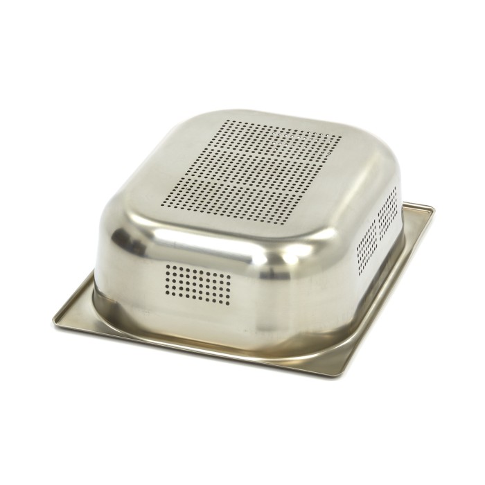Gastronorm Bak - 1/2 GN - 10 cm Diep - RVS - Geperforeerd