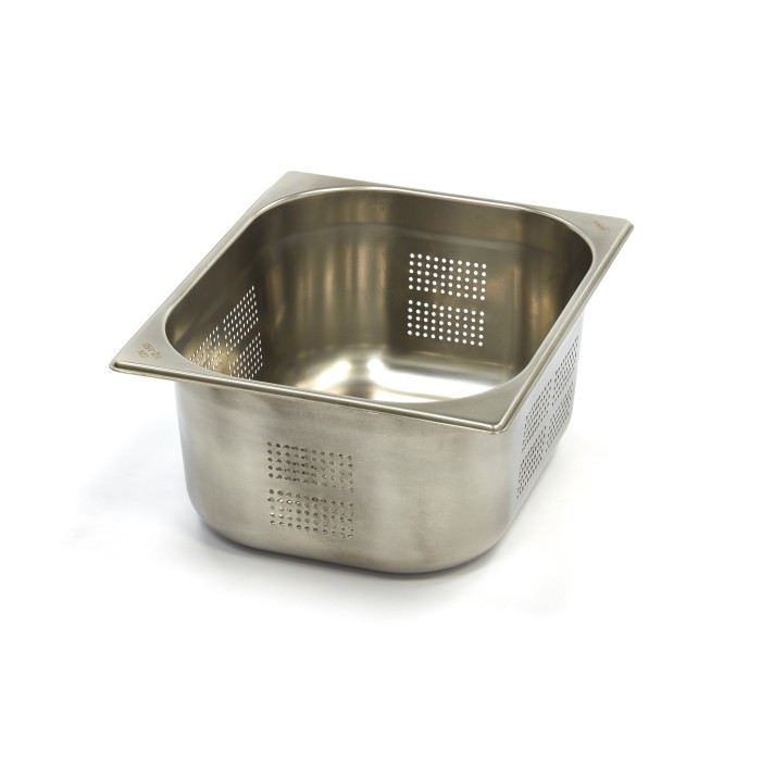 Gastronorm Bak - 1/2 GN - 15 cm Diep - RVS - Geperforeerd