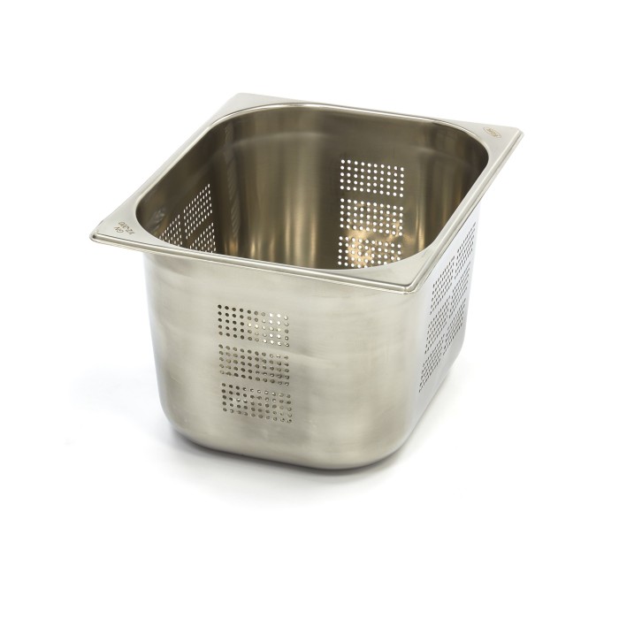 Gastronorm Bak - 1/2 GN - 20 cm Diep - RVS - Geperforeerd