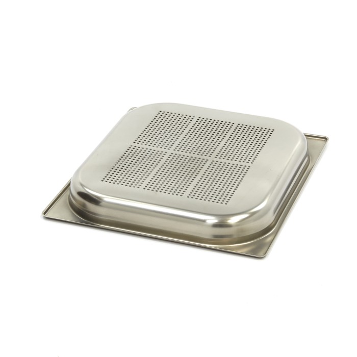 Gastronorm Bak - 2/3 GN - 4 cm Diep - RVS - Geperforeerd