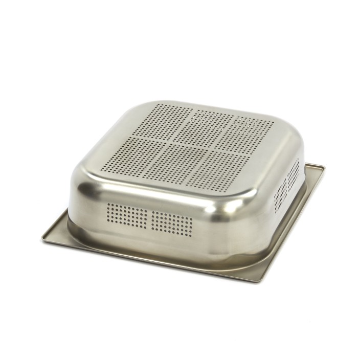 Gastronorm Bak - 2/3 GN - 10 cm Diep - RVS - Geperforeerd