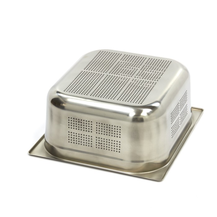 Gastronorm Bak - 2/3 GN - 15 cm Diep - RVS - Geperforeerd