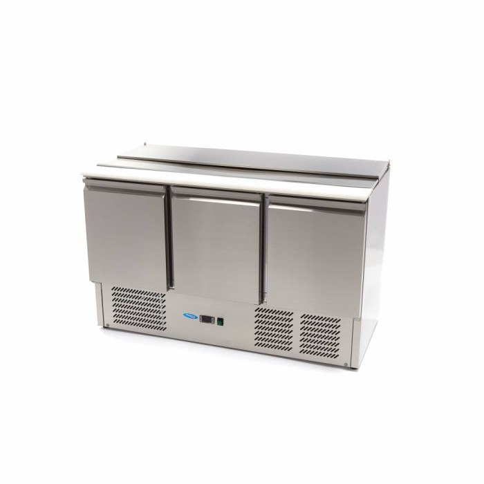Saladette - 400 L - 137 cm - 3 Deuren - incl. Snijplank