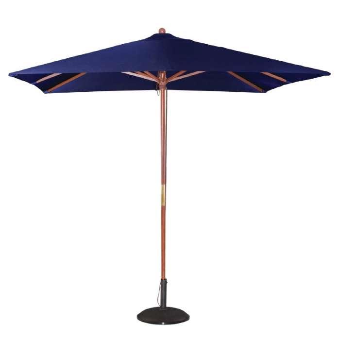 geur prieel stapel Bolero vierkante donkerblauwe parasol 2,5 meter