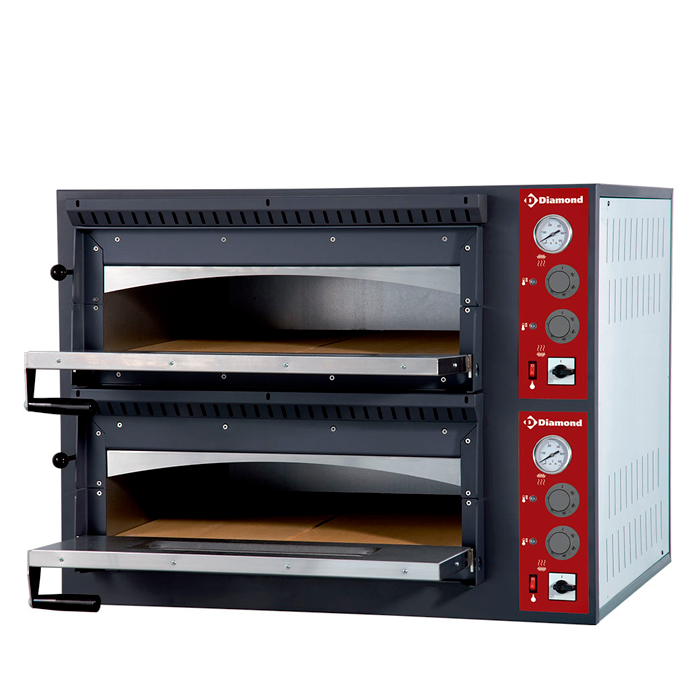 Cyberruimte een paar zuiverheid Elektrische oven 2x 6 pizza's, 2 kamers