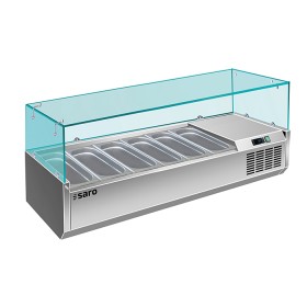 SARO Opzet koelvitrine - 1/3 GN - VRX 1500/380