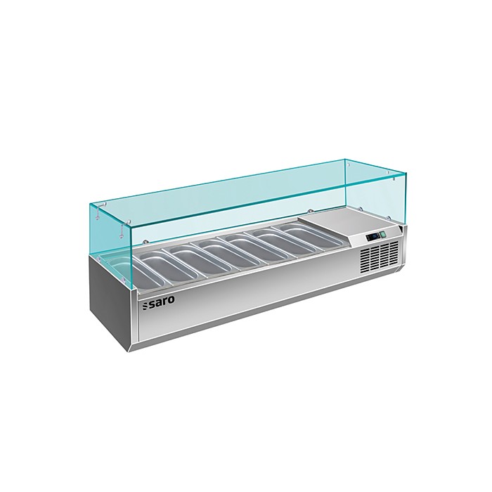 SARO Opzet koelvitrine - 1/3 GN - VRX 1600/380