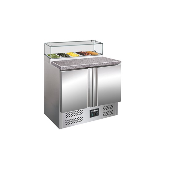 SARO Pizzawerkbank met glasvitrine - PS 200 G