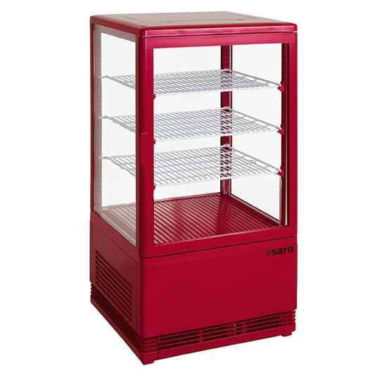 SARO Mini-koelvitrine 70 liter - SC 70 rood