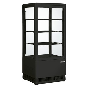 SARO Mini-koelvitrine - SC 80 zwart