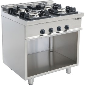 SARO Gasfornuis met open onderstel - E7/KUPG4BA