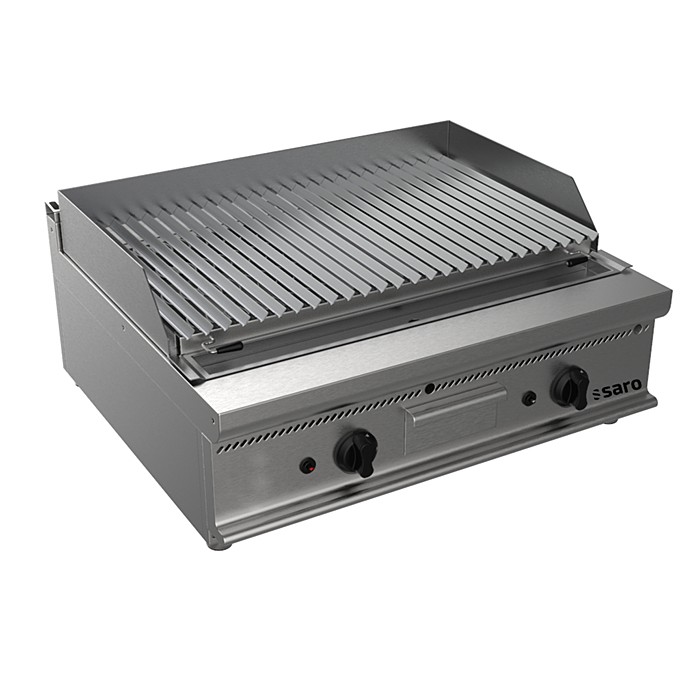 SARO Gas lavasteengrill Tafel- E7/BS2BB