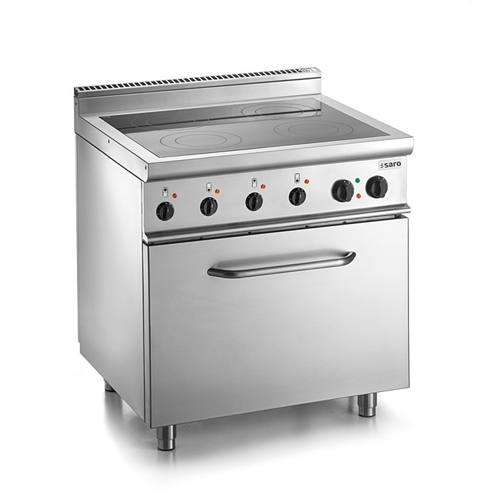 SARO Keramisch fornuis met electrische oven tafel- E7/CVE4LE