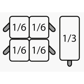 SARO Pastamandensets 4x 1/6 + 1x 1/3