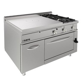 SARO Doorkookplaat fornuis gasoven + 2 branders + deur LQ - - LQ / TPG6LO