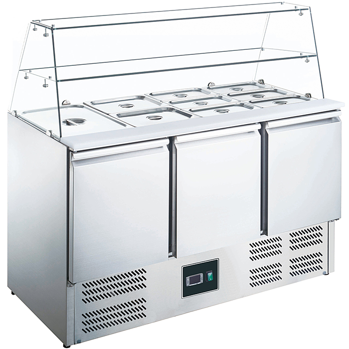 SARO Saladette met glas opbouw - ES 903 G