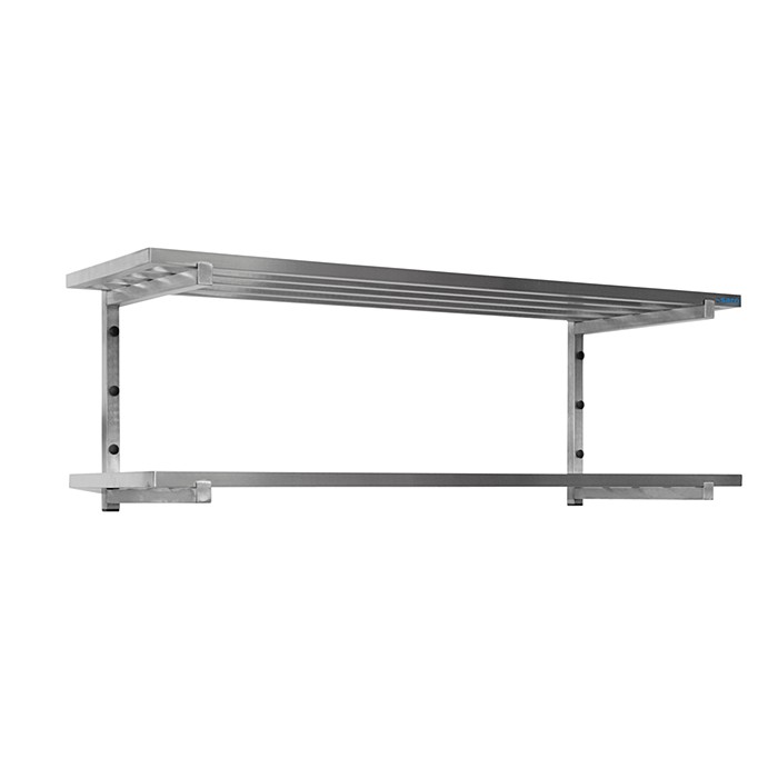 SARO wandschap met 2 open roosters 1400mm