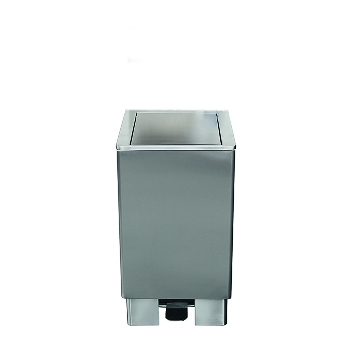 SARO RVS afvalbak 120 liter met hydraulische klep MARS