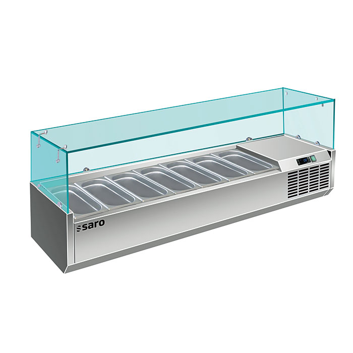 SARO Opzet koelvitrine - 1/4 GN model VRX 1600/330