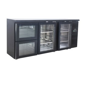 SARO barkoeler, 2 glazen deuren + 2 laden, BC 3100 G S2