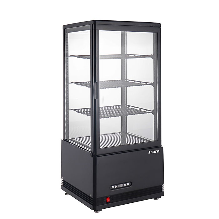 SARO Koelvitrine SC 70 AV, zwart