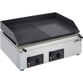 SARO Electrische grillplaat (gegroefd+glad)  GPK 610